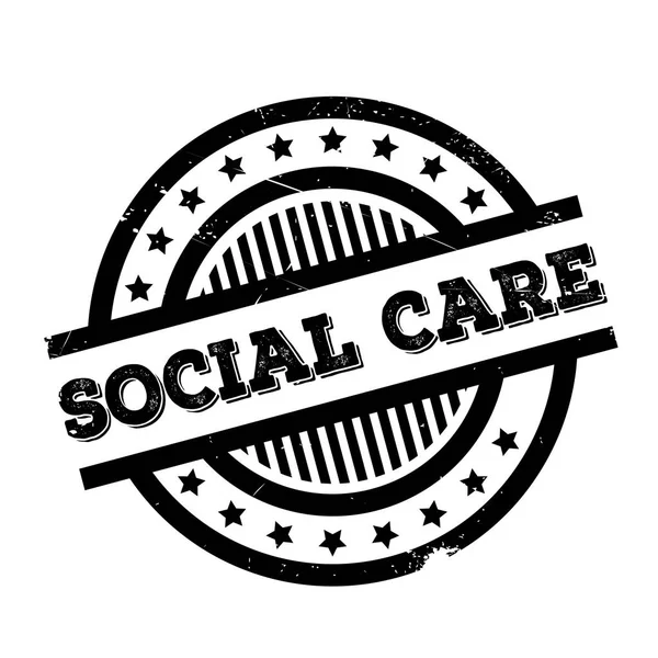 Sello de goma SOCIAL CARE — Archivo Imágenes Vectoriales