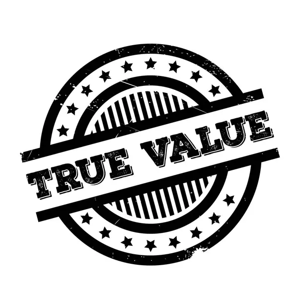 Резиновая марка True Value — стоковый вектор