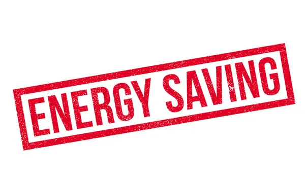 Energy Saving Rubberstempel — Stockvector