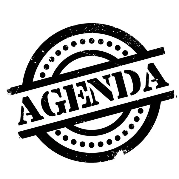 Agenda sello de goma — Archivo Imágenes Vectoriales