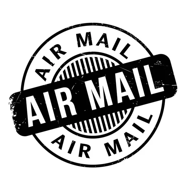 Francobollo di gomma AIR MAIL — Vettoriale Stock