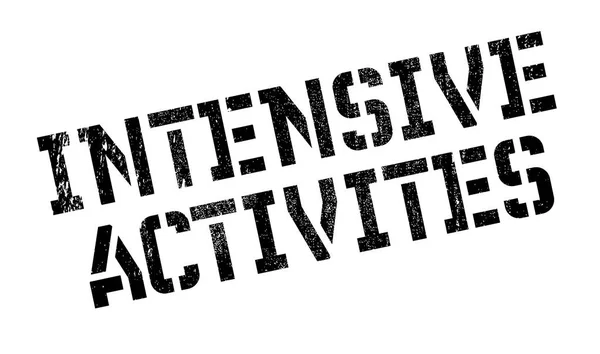 Sello de goma Intensive Activites — Vector de stock