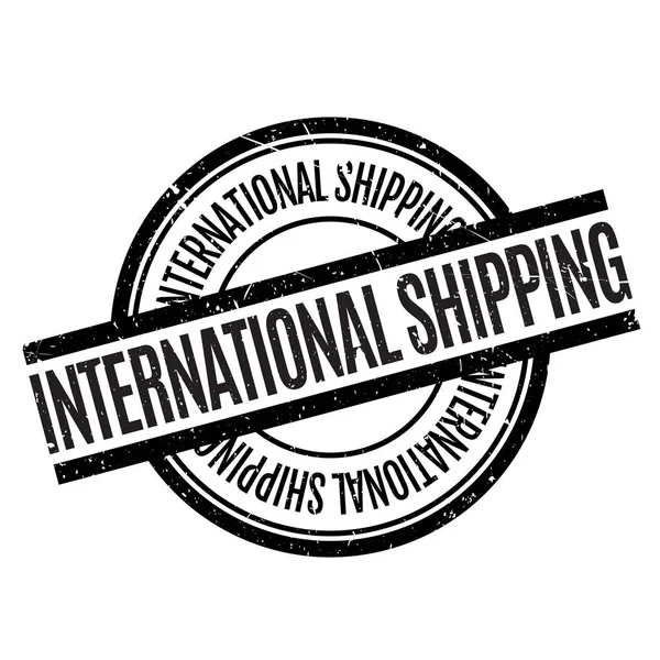 International Shipping rubber stamp