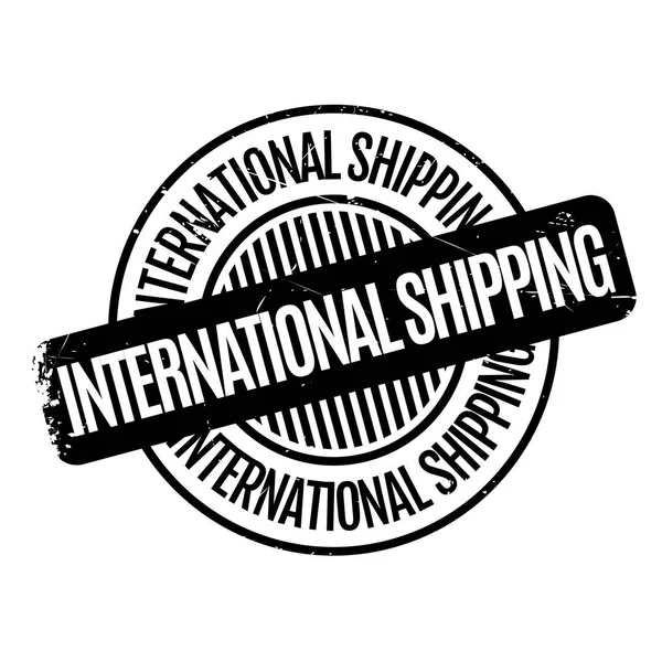 International Shipping rubber stamp