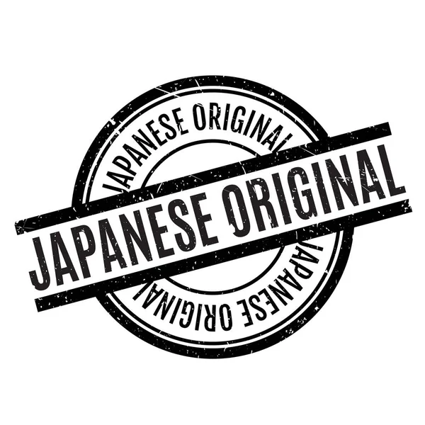 Sello de goma original japonés — Vector de stock