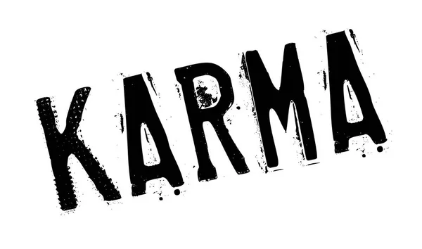 Karma gummistämpel — Stock vektor