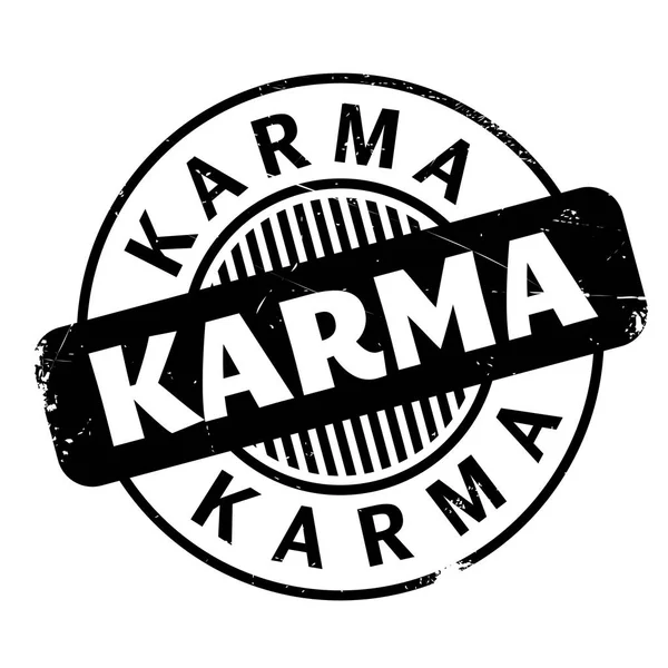 Karma gummistämpel — Stock vektor