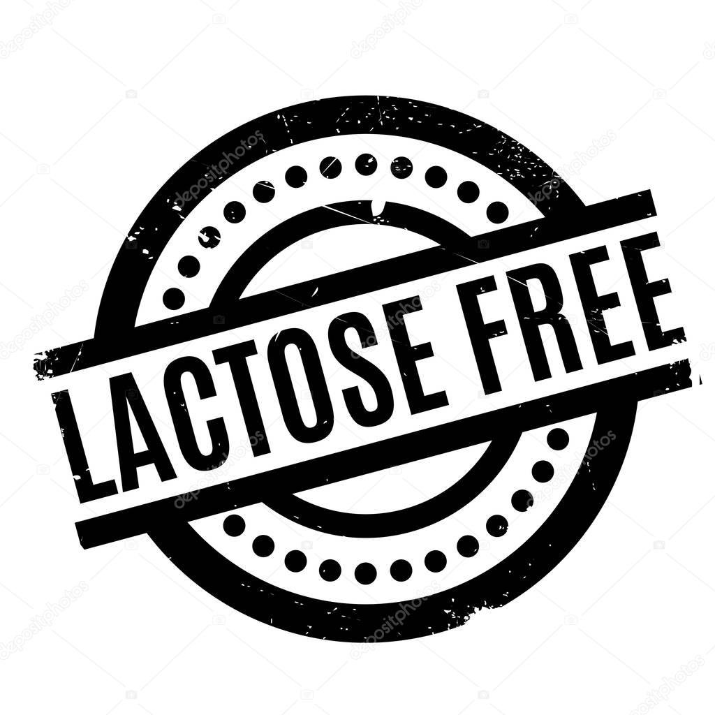 Lactose Free rubber stamp