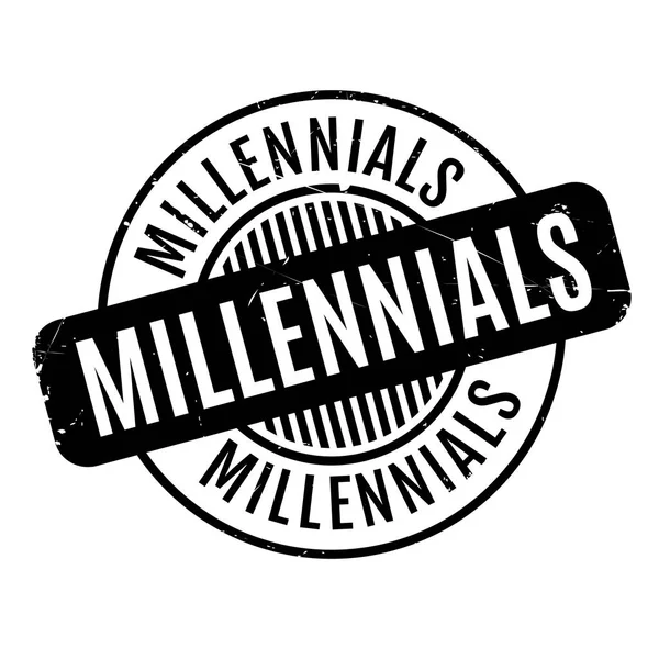 Millennials rubber stamp — Stock Vector