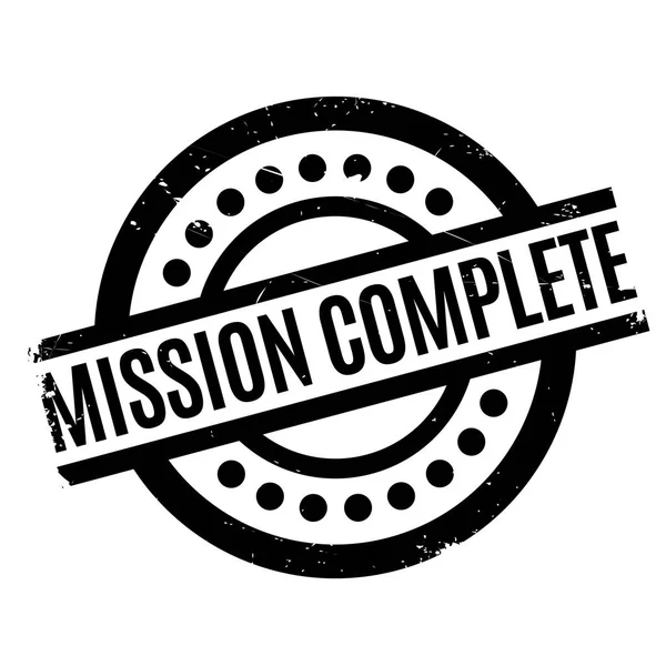 Misión completa sello de goma — Archivo Imágenes Vectoriales