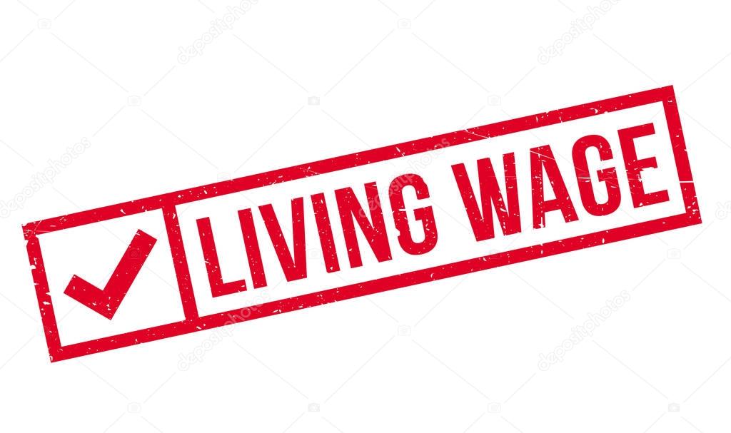 Living Wage rubber stamp