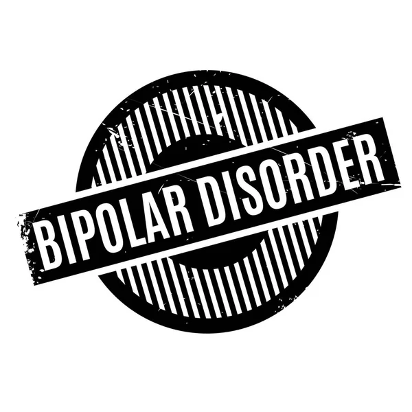 Timbro di gomma disturbo bipolare — Vettoriale Stock