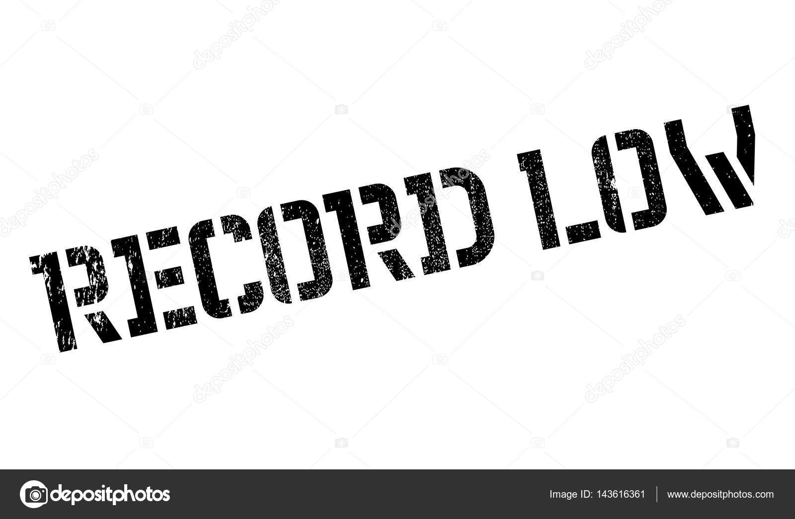 Record Low rubber stamp ⬇ Vector Image by © lkeskinen0 Vector Stock