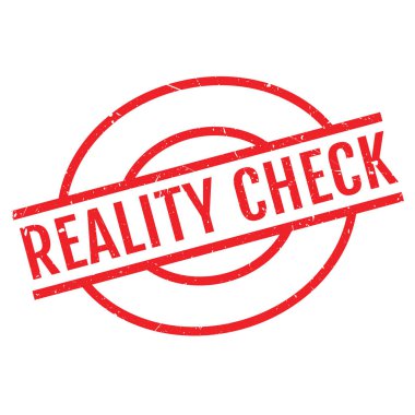 Reality Check rubber stamp clipart