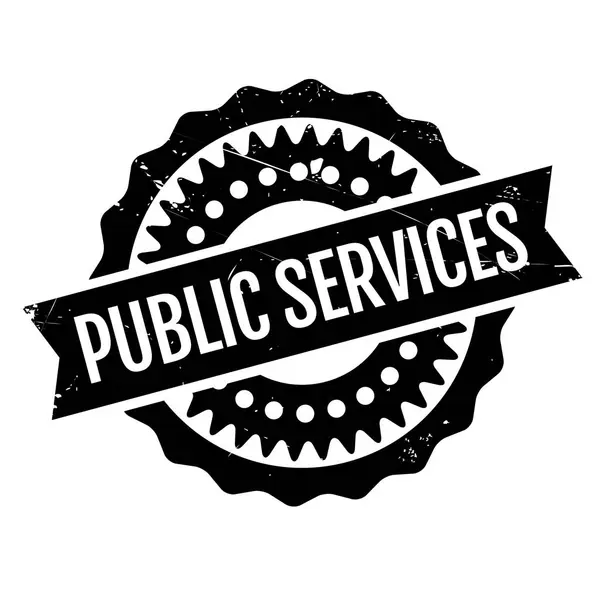 Public Services rubber stamp — Stock Vector