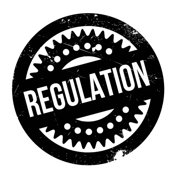 Regulación Sello de goma — Vector de stock