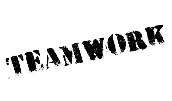 Teamwork rubber stamp — Stock Vector