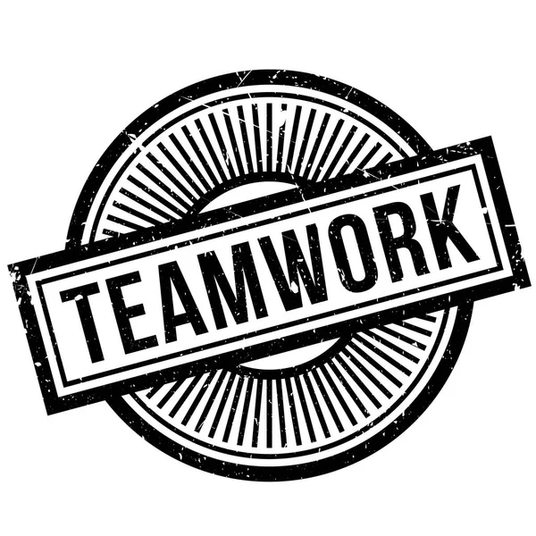 Teamwork Rubberstempel — Stockvector