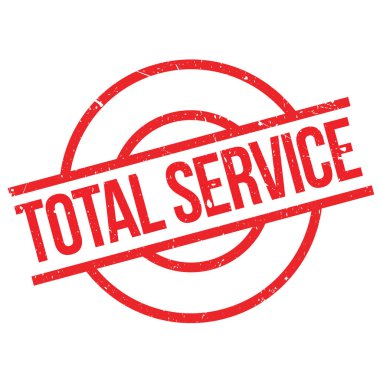 Total Service rubber stamp clipart