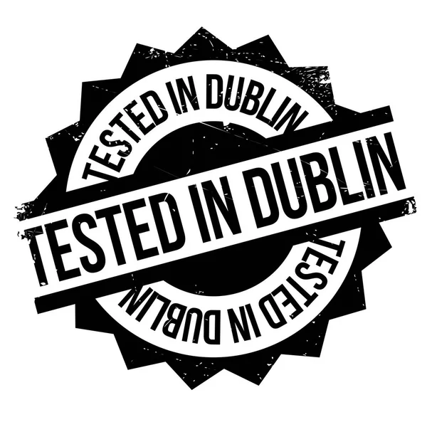 Dublin içinde test lastik damgası — Stok Vektör