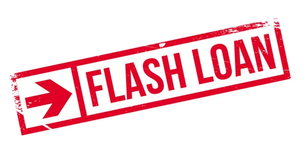 Flash-lån gummistämpel — Stock vektor