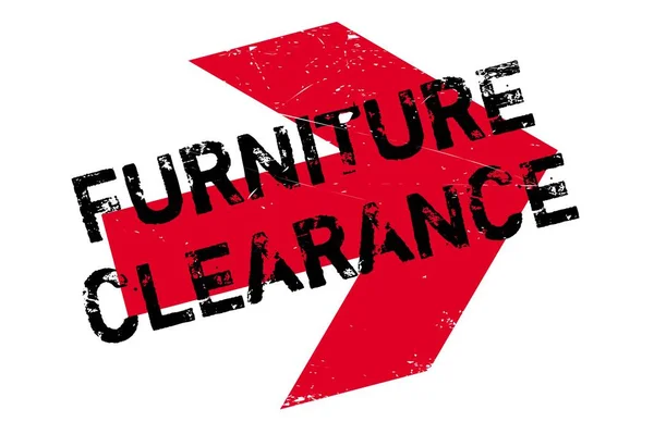 Bútorok Clearance gumibélyegző — Stock Vector