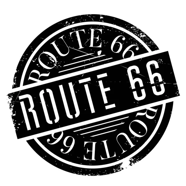 Timbro di gomma Route 66 — Vettoriale Stock