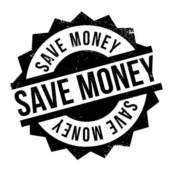 Économisez de l'argent timbre en caoutchouc — Image vectorielle