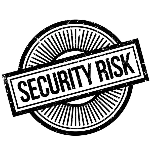 Seguridad Sello de goma de riesgo — Vector de stock