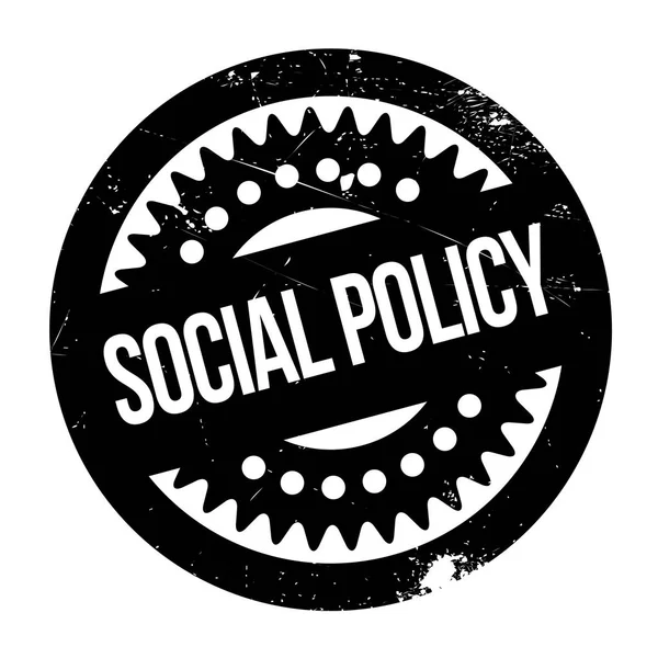 社会政策のゴム印 — ストックベクタ