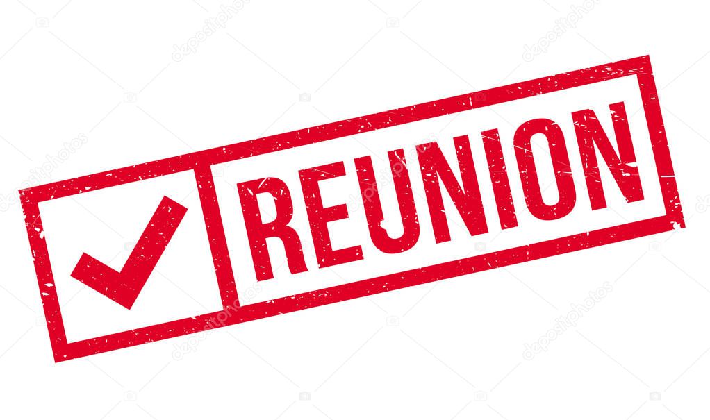Reunion rubber stamp