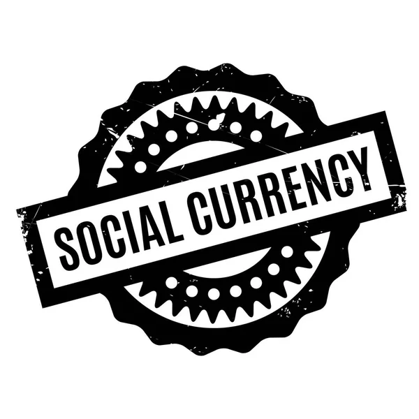 Sozialer Währungsstempel — Stockvektor