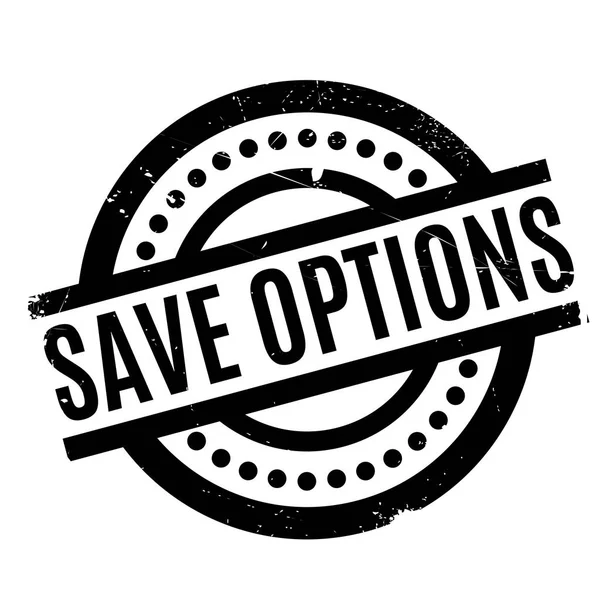 Save Options rubber stamp — Stock Vector