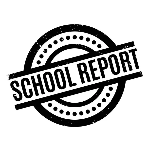 学校のレポートのゴム印 — ストックベクタ