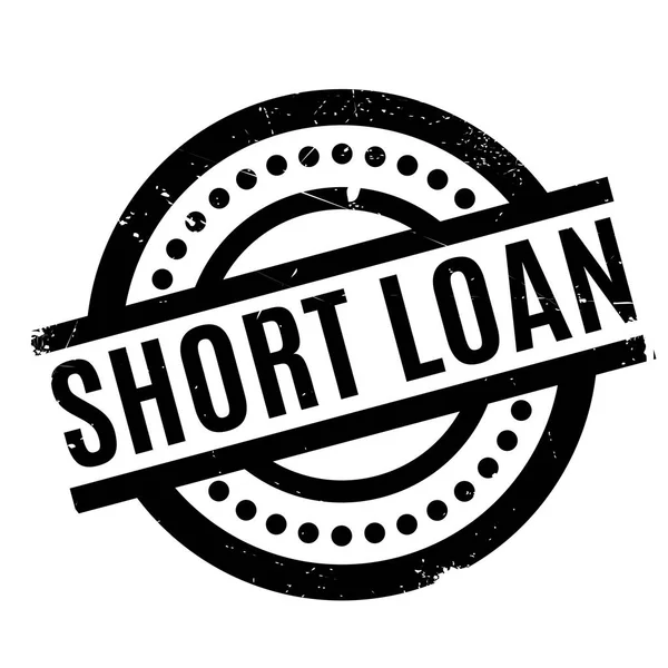 Krátká půjčka razítko — Stockový vektor