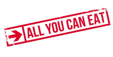 Tüm lastik damgası yemek