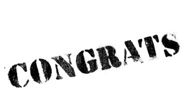 Tebrikler lastik damgası