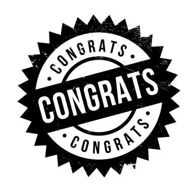 Tebrikler lastik damgası