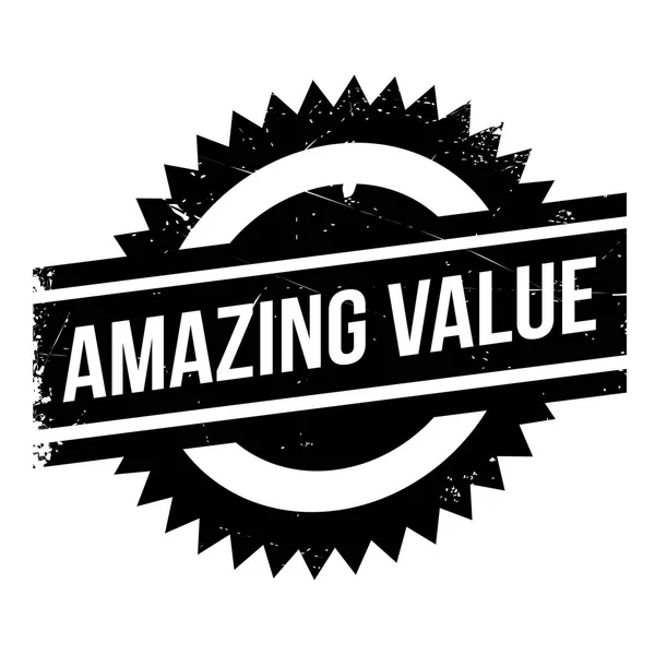 Резиновая марка Amazing Value — стоковый вектор
