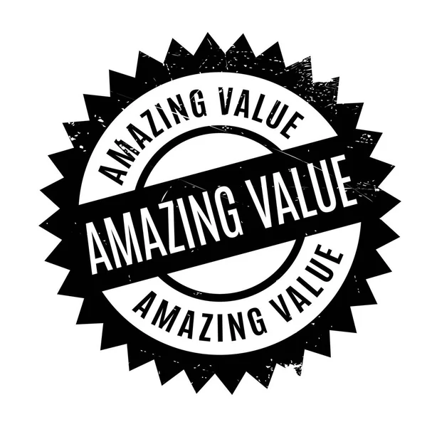Резиновая марка Amazing Value — стоковый вектор
