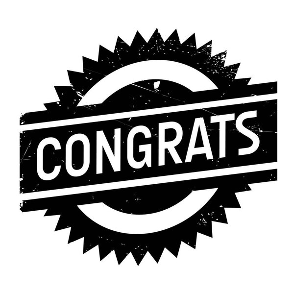 Congrats rubber stamp