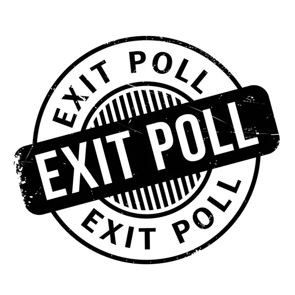 Pieczątka Exit Poll — Wektor stockowy