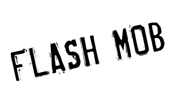 Flash mob sello de goma — Vector de stock