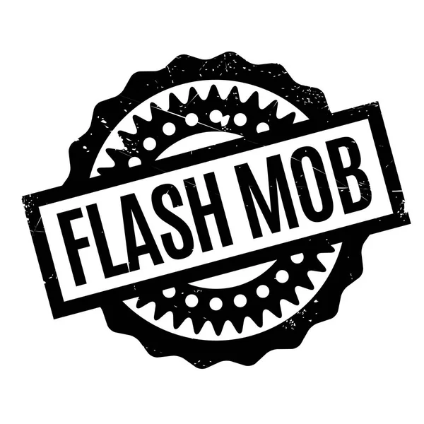 Flash mob sello de goma — Vector de stock