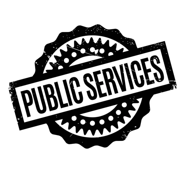 Carimbo de borracha dos serviços públicos — Vetor de Stock