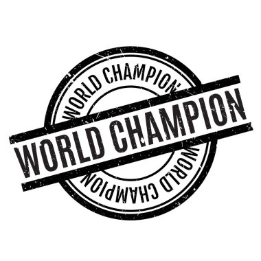 World Champion rubber stamp clipart