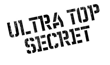 Ultra Top Secret rubber stamp clipart