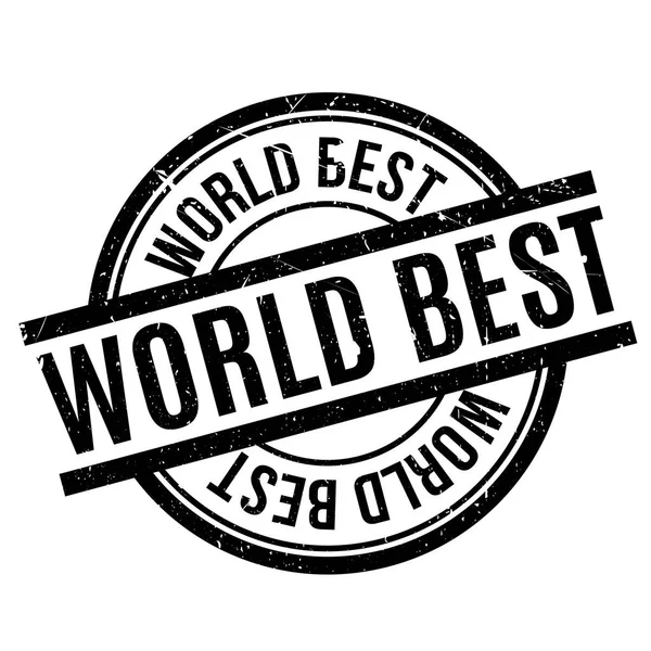 World Best rubber stamp — Stock Vector