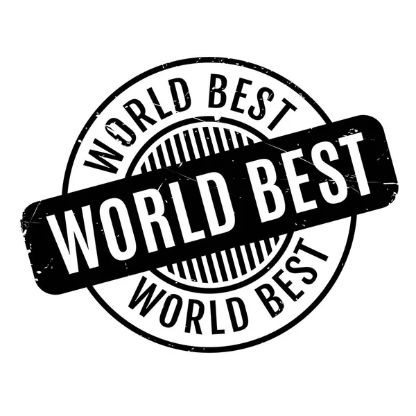 World Best rubber stamp — Stock Vector
