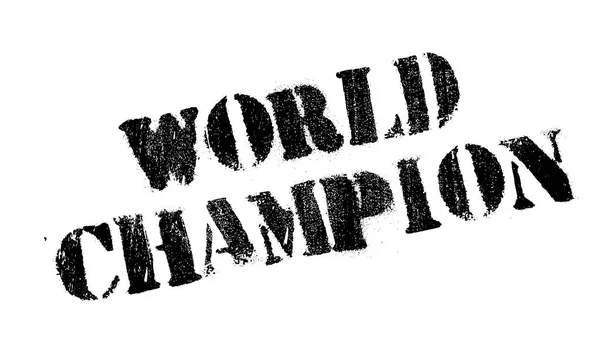 Wereld kampioen Rubberstempel — Stockvector